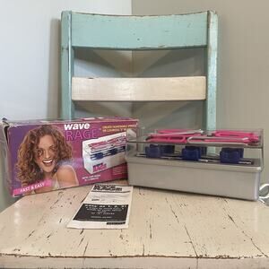 WAVE RAGE DC300 Natural Hair Curlers Spirals Curls S Waves 24 Pins Hot Rollers